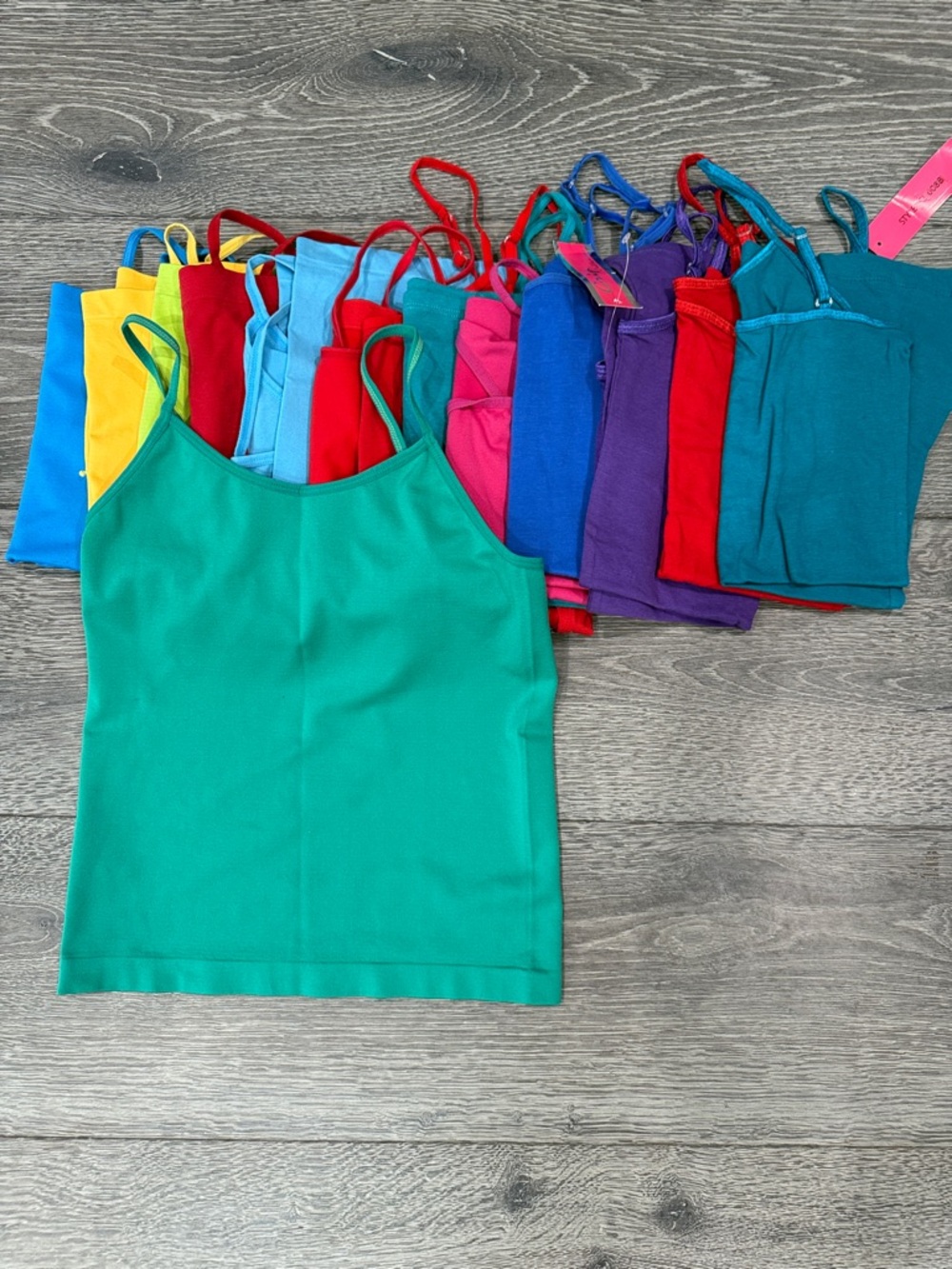 Bright Spaghetti Strap Tank Tops